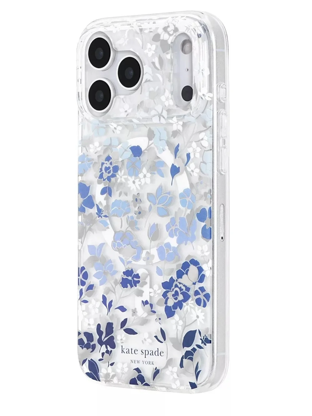 Kate Spade New York Flowerbed Blue MagSafe iPhone 17 Pro Max Phone Case